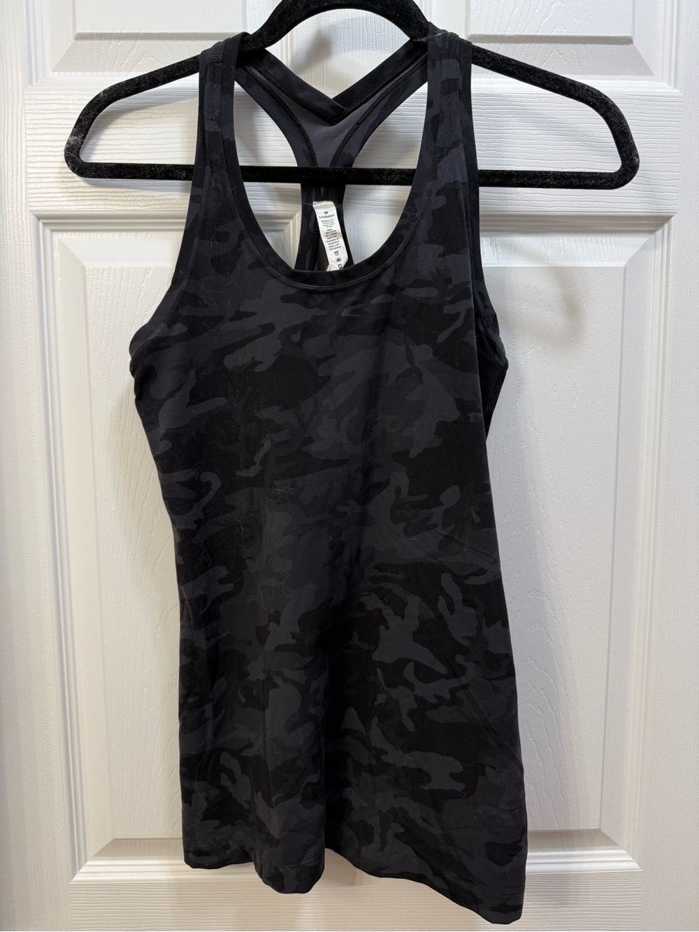lululemon athletica Black Camo Racerback Tank